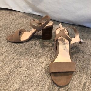 Sole Society Tan Block Heel